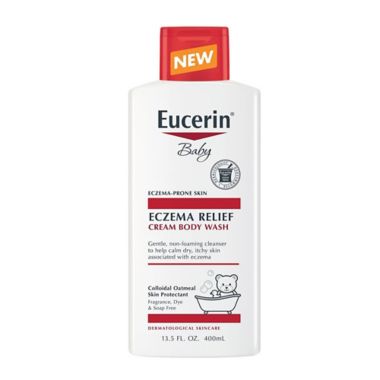 Eucerin&reg; Baby 13.5 fl. oz. Fragrance Free Eczema Relief Cream Body Wash. View a larger version of this product image.