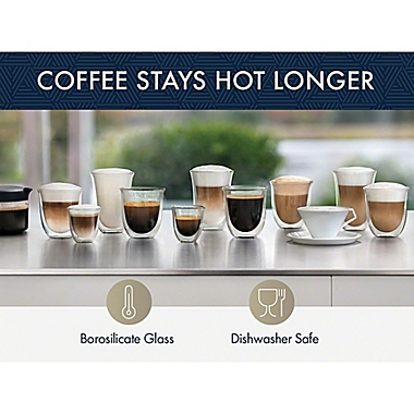 De&#39;Longhi Double-Walled Thermo Latte/Macchiato Glasses (Set of 2). View a larger version of this product image.