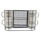 Alternate image 0 for Boston Warehouse&reg; 4-Piece Stacking Mug and Rack Set