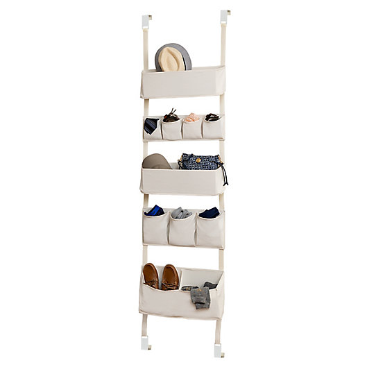Alternate image 1 for Honey-Can-Do® 20-Inch Over-the-Door Soft Hanging Organizer in Natural