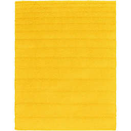 Unique Loom 9' x 12' Solid Shag Area Rug in Tuscan Sun Yellow