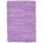 Alternate image 0 for Unique Loom Solid Shag 2&#39;2 x 3&#39; Powerloomed Accent Rug in Lilac