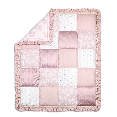 The Peanutshell&trade; Grace 4-Piece Crib Bedding Set in Pink. View a larger version of this product image.