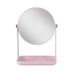 Zadro® Bondi Dual-Sided Vanity Mirror with Accessory Tray and Phone Holder in Rose Quartz