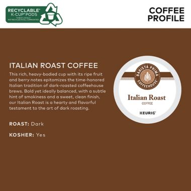Barista Prima Coffeehouse&reg; Italian Roast Coffee Value Pack Keurig&reg; K-Cup&reg; Pods 48-Count. View a larger version of this product image.