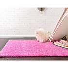 Alternate image 3 for Unique Loom Solid Shag 7&#39; x 10&#39; Area Rug in Taffy Pink