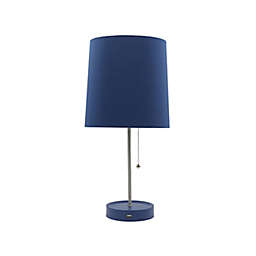 Simply Essential™ Metal Table Lamp with USB Port