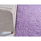 Alternate image 5 for Unique Loom Solid Shag 2&#39;2 x 3&#39; Powerloomed Accent Rug in Lilac