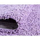 Alternate image 6 for Unique Loom Solid Shag 2&#39;2 x 3&#39; Powerloomed Accent Rug in Lilac