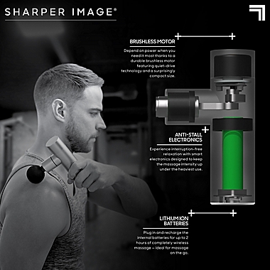 Sharper Image&reg; Powerboost Go Deep Tissue Massager. View a larger version of this product image.