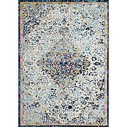 Rugs America Hailey Sweet Nectar 5' x 7' Area Rug in White/Red