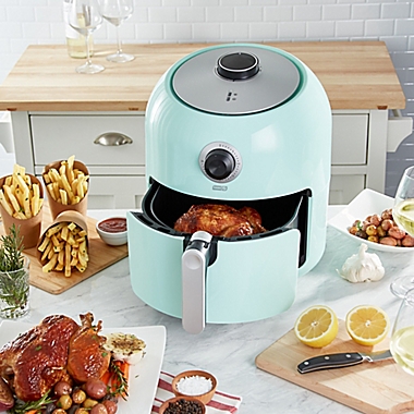 Dash&reg; 6 qt. Family Size Air Fryer in Aqua. View a larger version of this product image.
