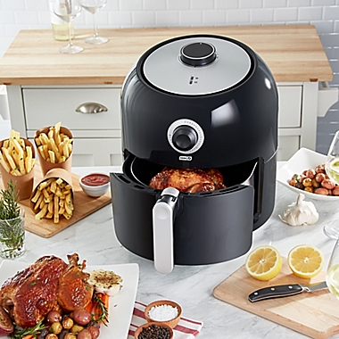 Dash&reg; 6 qt. Family Size Air Fryer in Black. View a larger version of this product image.