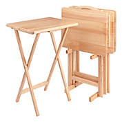 Wood Tray Tables Bed Bath Beyond, Wooden Tray Table Set