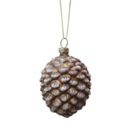 Bee &amp; Willow&trade; 2.5-Inch Glass Open Stock Pine Cone Christmas Ornament in Antique