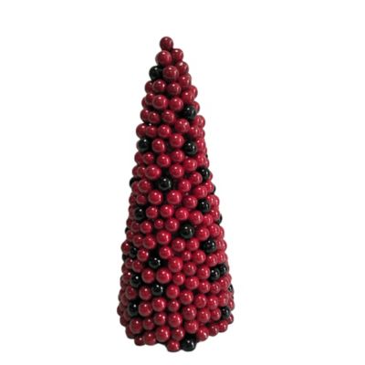 Bee &amp; Willow&trade; 11-Inch Small Decorative Berry Cone Artificial Christmas Tree in Red