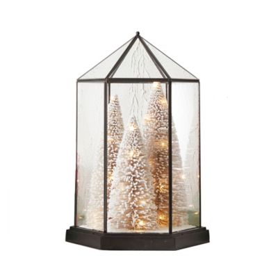 Bee &amp; Willow&trade; Terrarium LED Decorative Christmas Lantern in Black