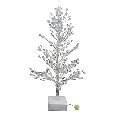 Bee &amp; Willow&trade; 21-Inch Large Acrylic Mirror Christmas Tree in Silver. View a larger version of this product image.