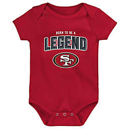 NFL&reg; San Francisco 49ers Born To Be A Legend Short Sleeve Bodysuit in Dark Red