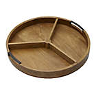 Alternate image 0 for Gourmet Basics by Mikasa&reg; Wooden Removable Divider 3-Compartment Lazy Susan in Natural