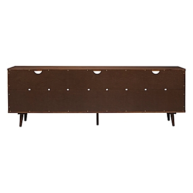 Forest Gate&trade; 70-Inch Modern 3-Drawer TV Stand in Walnut. View a larger version of this product image.
