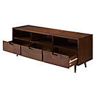 Alternate image 3 for Forest Gate&trade; 70-Inch Modern 3-Drawer TV Stand in Walnut