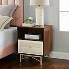 Alternate image 9 for Forest Gate&trade; 25-Inch Modern Nightstand in Walnut/White