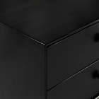 Alternate image 3 for Forest Gate&trade; Diana 24-Inch 2-Drawer Mid-Century Nightstand in Black