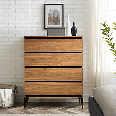 Forest Gate&trade; Boho 6-Drawer Tall Dresser in English Oak. View a larger version of this product image.