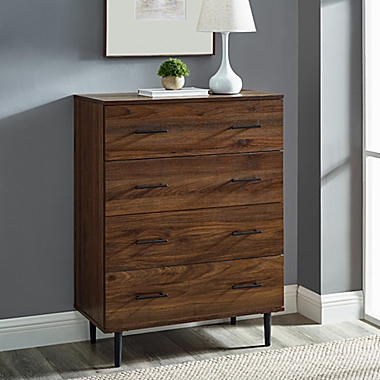 Forest Gate&trade; 40-Inch Modern 4-Drawer Dresser in Dark Walnut. View a larger version of this product image.