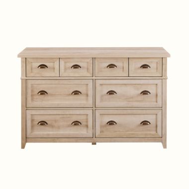Forest Gate&trade; 52-Inch 6-Drawer Farmhouse Dresser in White Oak. View a larger version of this product image.