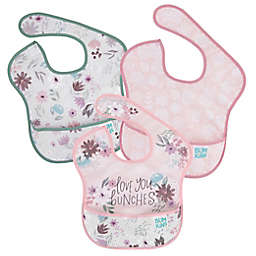 Bumkins® Love You Bunches 3-Pack SuperBibs in Pink