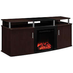 Ameriwood Home Delmar Electric Fireplace TV Console in Cherry