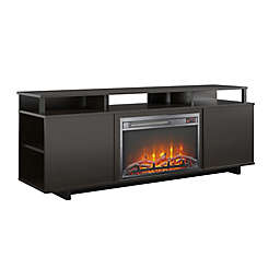 Ameriwood Home Paisley Electric Fireplace TV Stand in Espresso