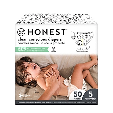 The Honest Company&reg; Pattern Play Stage 5 50-Count Club Box Disposable Diapers. View a larger version of this product image.
