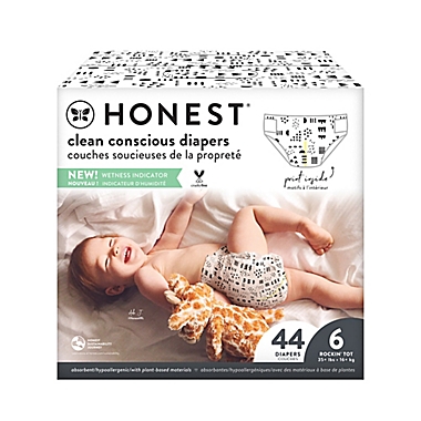 The Honest Company&reg; Pattern Play Stage 6 44-Count Club Box Disposable Diapers. View a larger version of this product image.