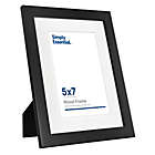 Alternate image 1 for Simply Essential&trade; Gallery 5-Inch x 7-Inch Matted Wood Picture Frame in Black