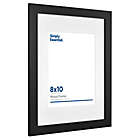 Alternate image 1 for Simply Essential&trade; Gallery 8-Inch x 10-Inch Matted Wood Wall Frame in Black