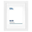 Alternate image 0 for Simply Essential&trade; Gallery 8-Inch x 10-Inch Matted Wood Wall Frame in White
