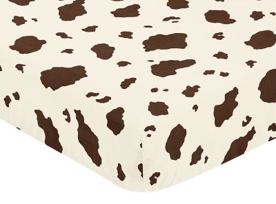 Sweet Jojo Designs Wild West Cow Print Fitted Crib Sheet