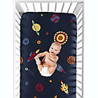 Alternate image 3 for Sweet Jojo Designs Space Galaxy Fitted Crib Sheet in in Space Print