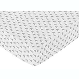 Sweet Jojo Designs Earth and Sky Triangle Fitted Crib Sheet
