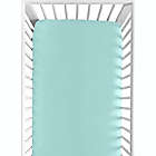 Alternate image 2 for Sweet Jojo Designs Skylar Fitted Crib Sheet in Turquoise