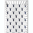 Alternate image 2 for Sweet Jojo Designs&reg; Woodland Deer Fitted Crib Sheet