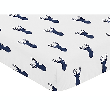 Sweet Jojo Designs&reg; Woodland Deer Fitted Crib Sheet. View a larger version of this product image.