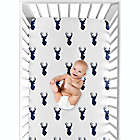 Alternate image 3 for Sweet Jojo Designs&reg; Woodland Deer Fitted Crib Sheet