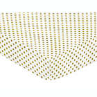 Alternate image 0 for Sweet Jojo Designs Amelia Polka Dot Fitted Crib Sheet in Gold/White
