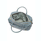 Alternate image 4 for Freshly Picked Faux Leather Weekender Diaper Bag in Dusty Blue