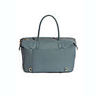 Alternate image 5 for Freshly Picked Faux Leather Weekender Diaper Bag in Dusty Blue