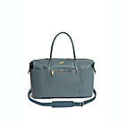 Alternate image 1 for Freshly Picked Faux Leather Weekender Diaper Bag in Dusty Blue